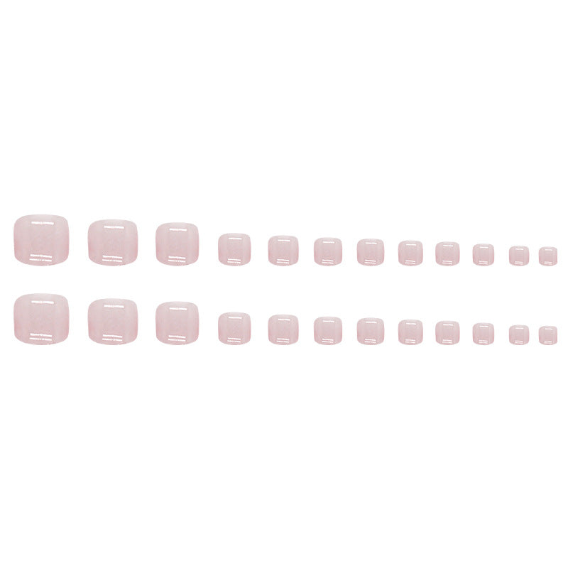 夏日清爽粉色透氣腳趾穿戴甲｜極光亮眼 可拆卸 穿戴甲 批發｜365nails