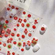 Tomato Collection: "Jelly Tomato" – 3D Embossed Nail Sticker