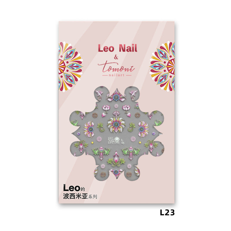 Leo 波希米亞系列 — 民族風浮雕指甲藝術套組
