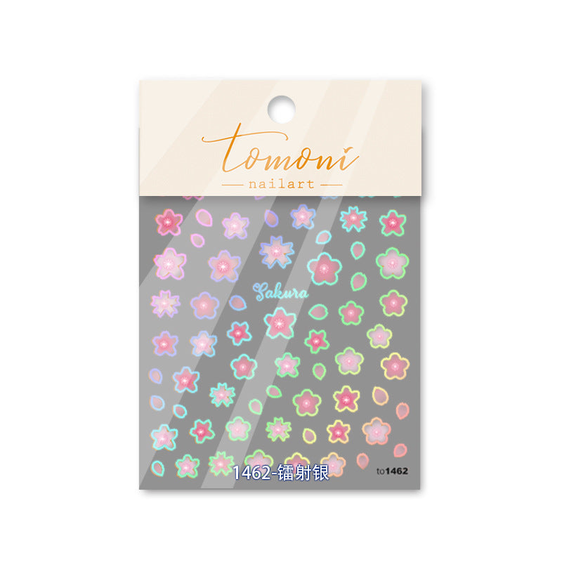 Holographic Sakura – Iridescent Nail Art Accent Set