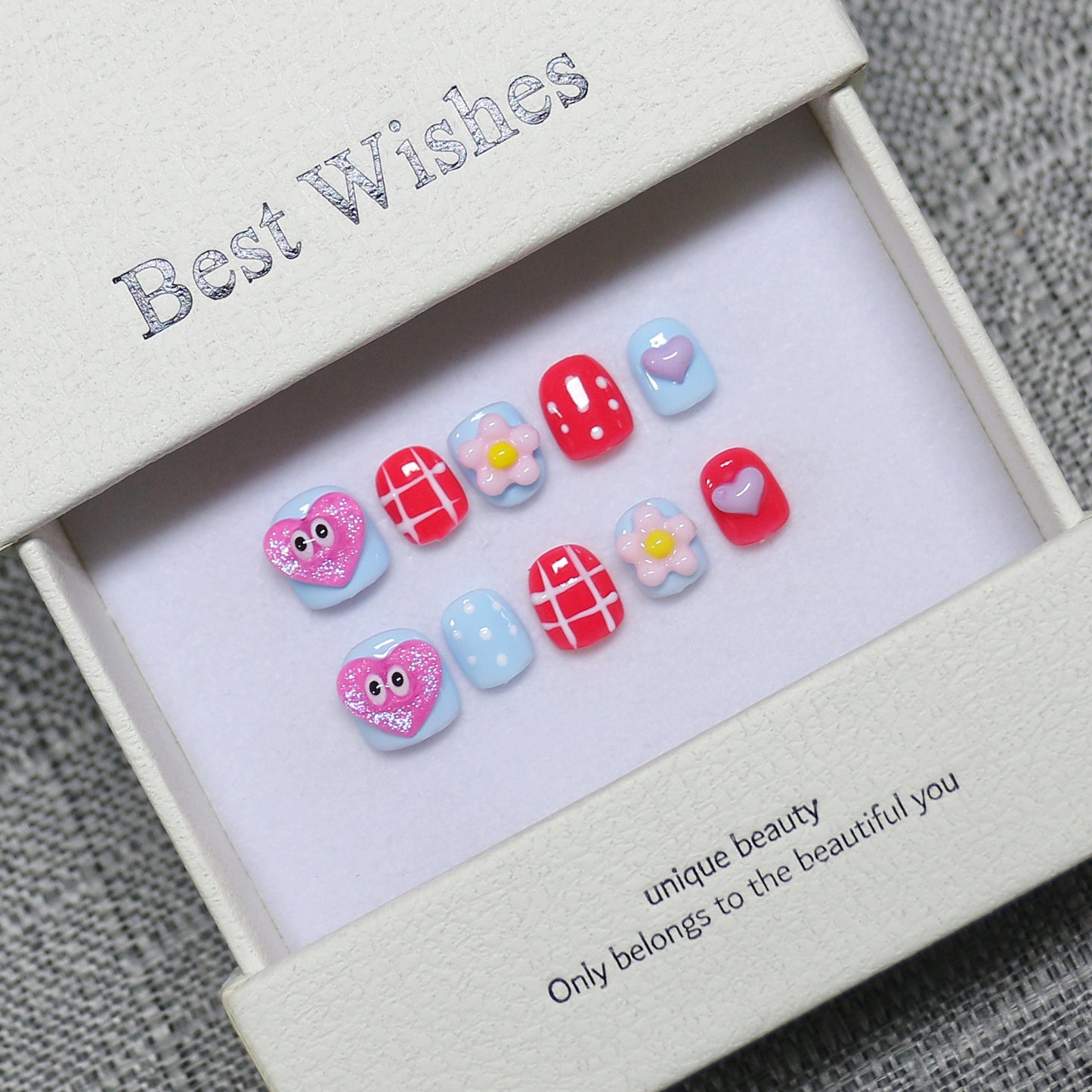 Children's special cute cartoon nail art 3-12 years old girls and children nail art film