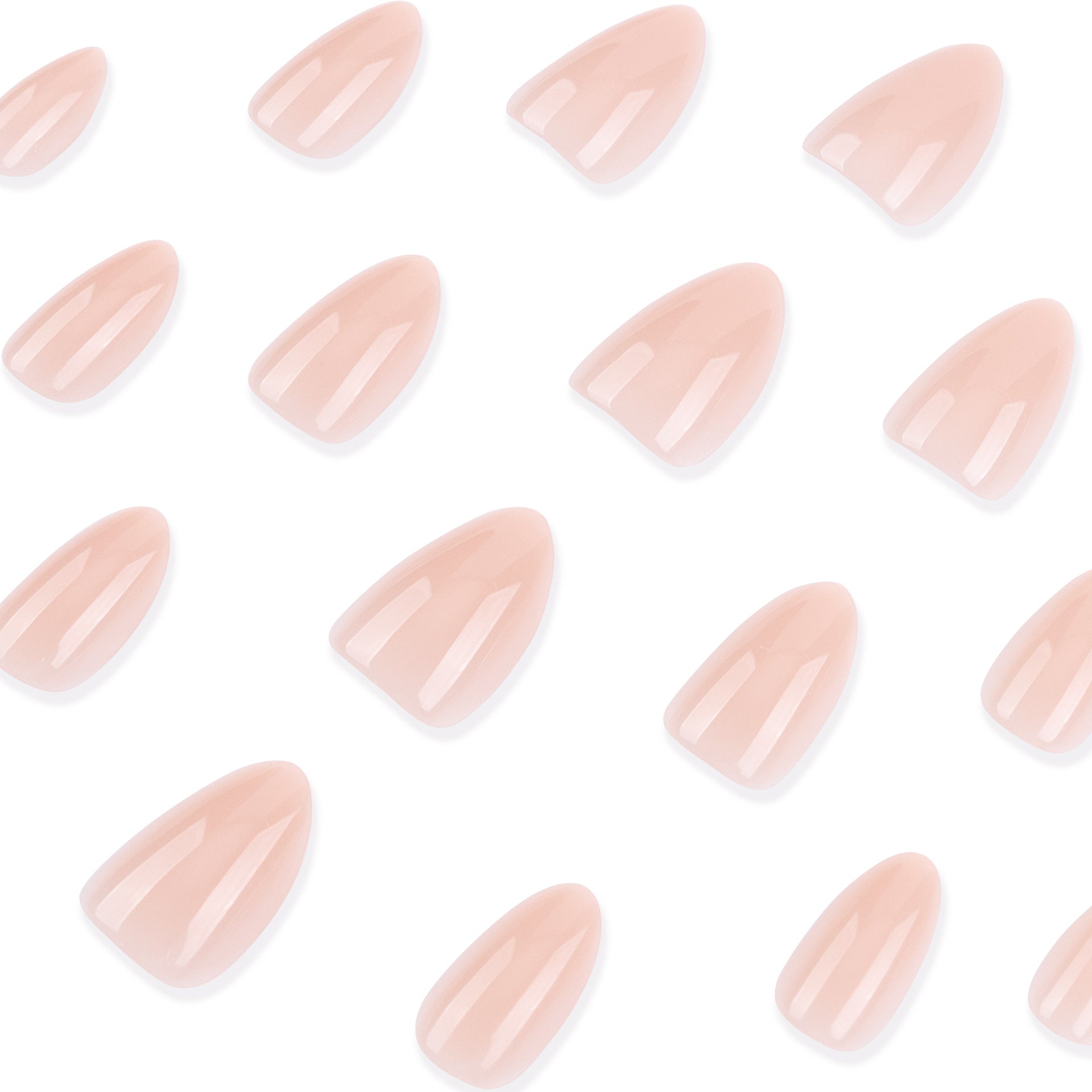 365nails: "Glossy Nude Almond" – Natural Press-on Nails