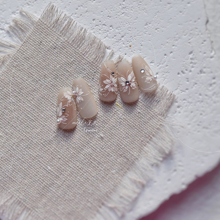 365nails: 우아한 화이트 나비 네일 아트 스티커