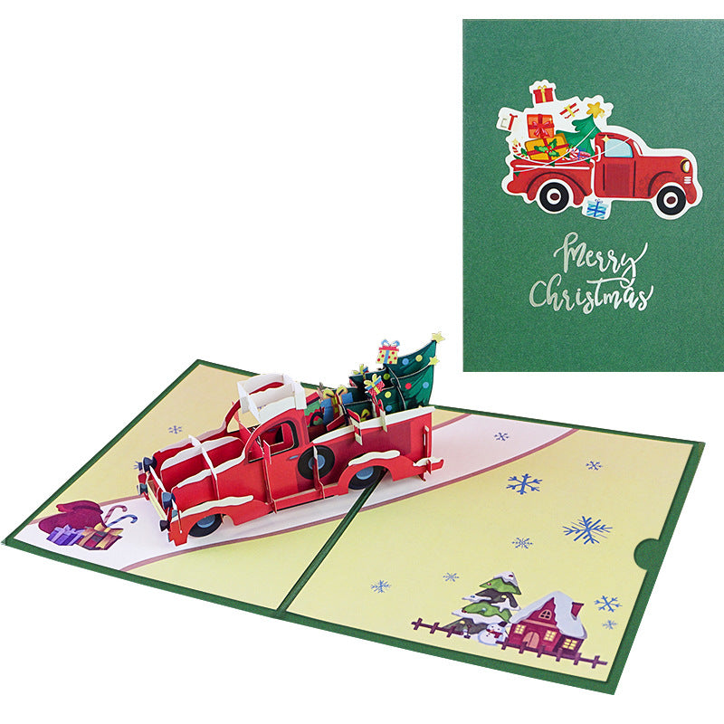 New creative three-dimensional greeting card Christmas gingerbread house ornament holiday greeting card