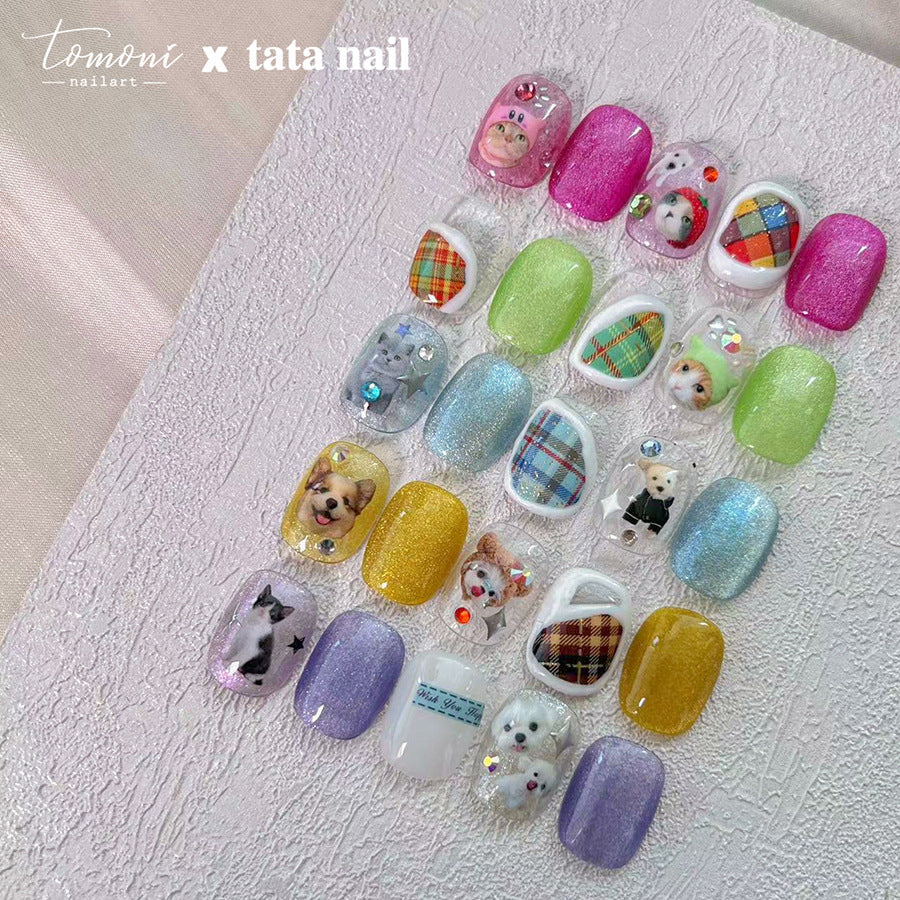 Cute Big Head Pets – Kawaii Animal Nail Art Set