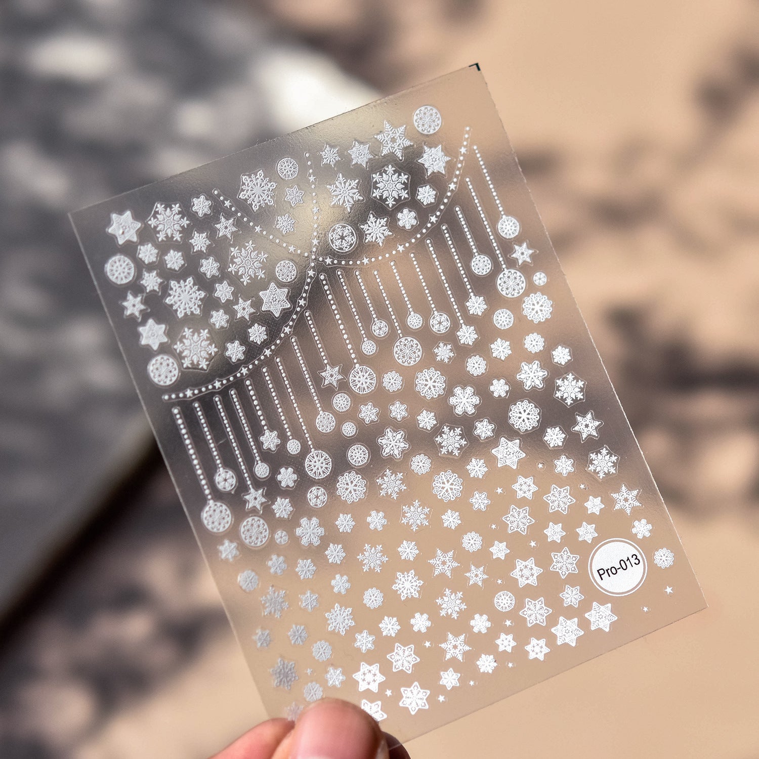 Cozy Knitwear: "Winter Warmth" – 5D Embossed Nail Sticker