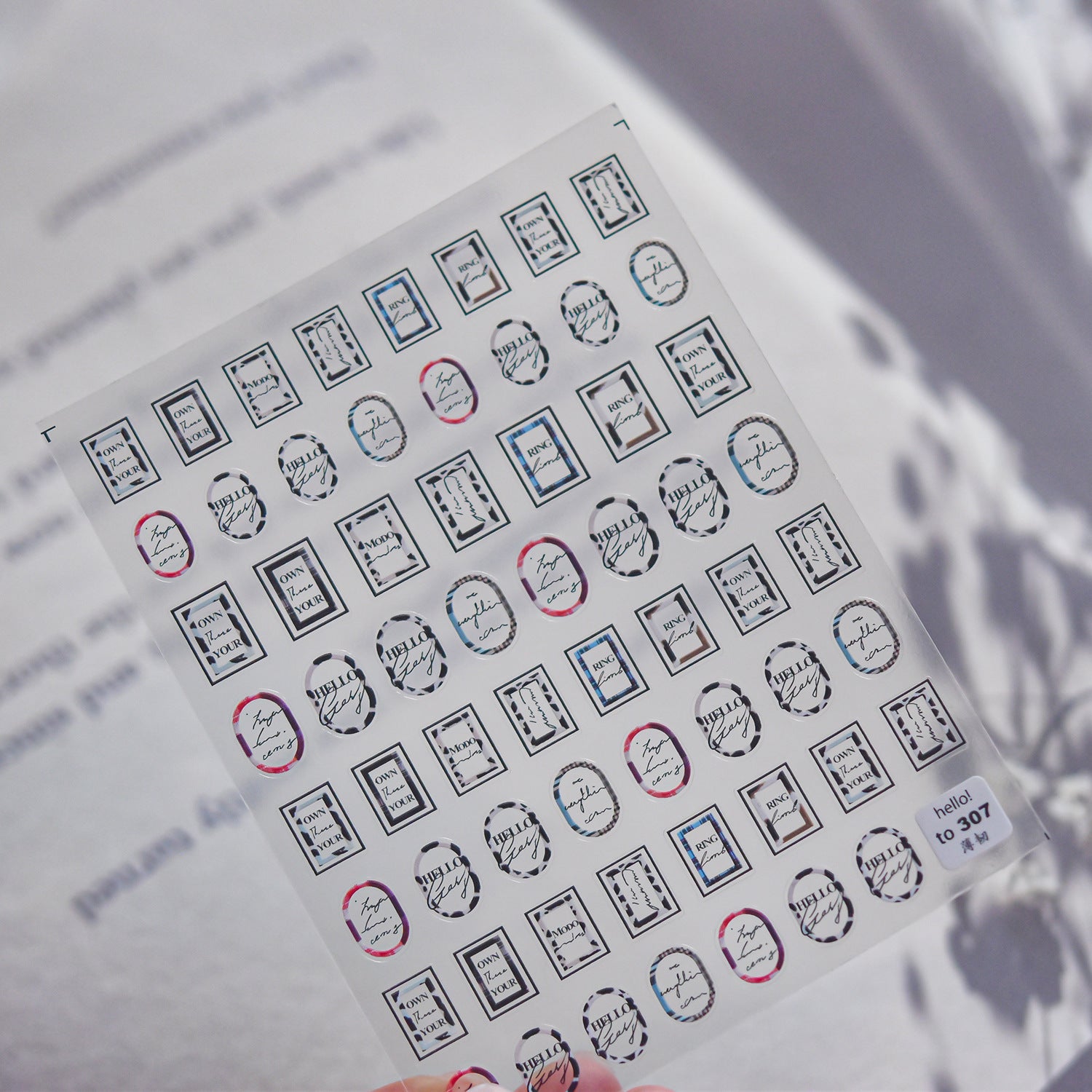Vintage Monogram Buttons: "Retro Letter Button" – 5D Embossed Nail Sticker
