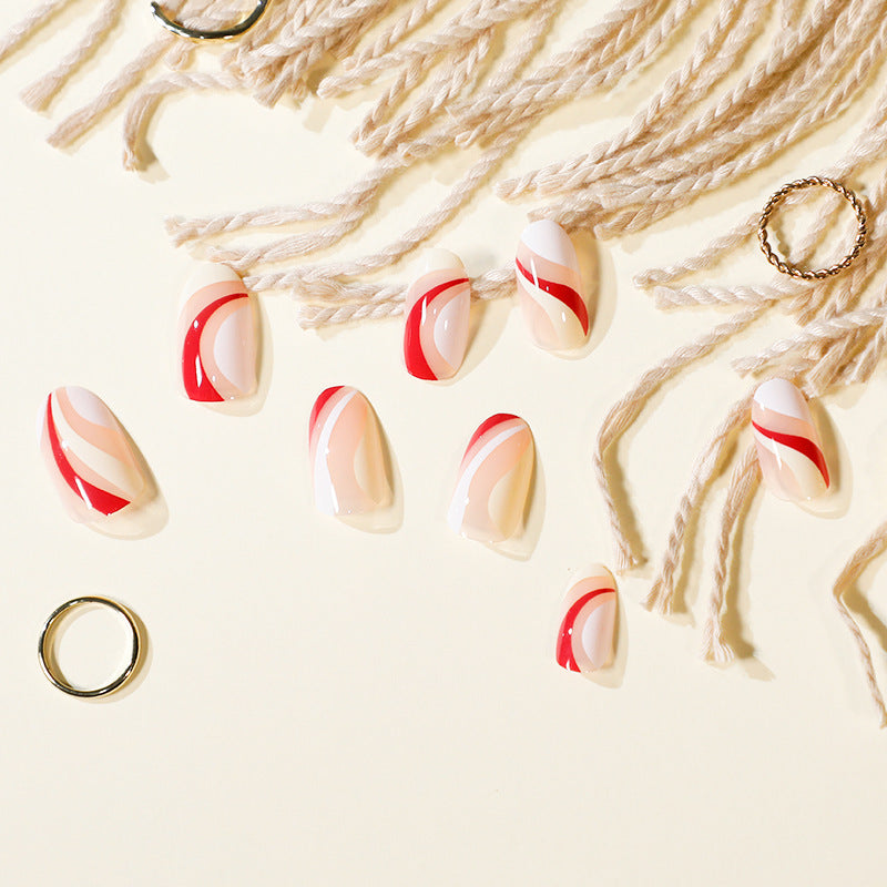 Unhas postiças com acabamento em prensa, unhas francesas, fornecimento direto｜365 unhas