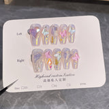 Pure handmade manicure cheese sea salt sticker diamond pearl wearable nail wearable nail piece wearable nail sticker fake nail｜365nails