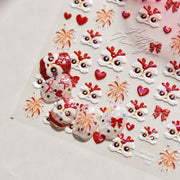 Firework Lion Dance Collection: "Festive Lion" – 3D Embossed Nail Sticker