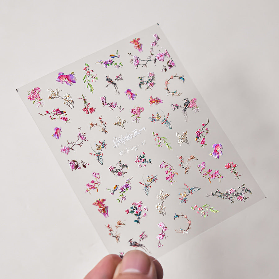 Peach Blossom Ink – Chinese Watercolor Nail Art Set