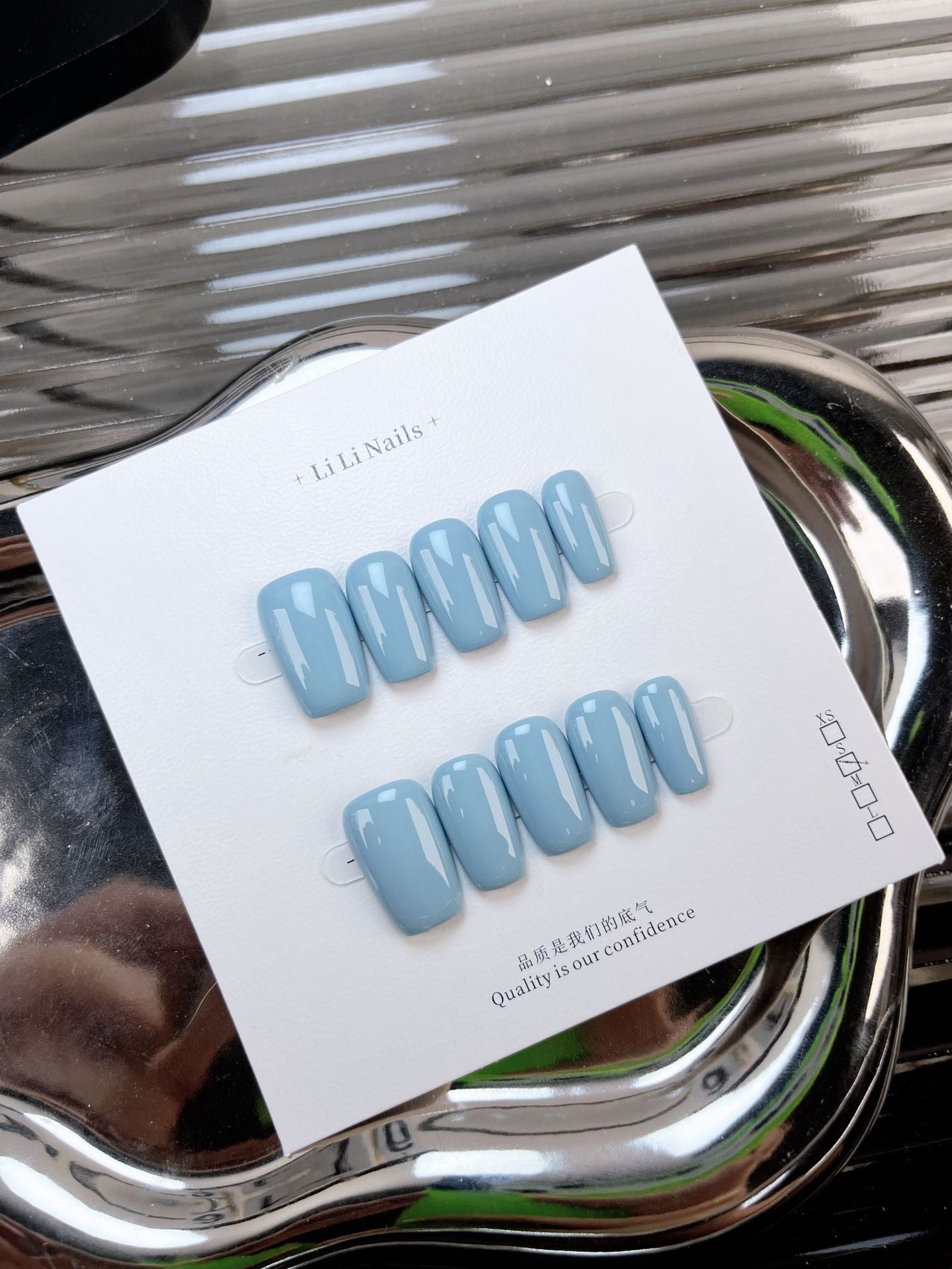 The Essential Solids | Short Medium Square | Handmade Press-on Nails