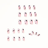 Combinação simples de cores creme azul e branco, pressione para aplicar unhas postiças acabadas, peça removível para unhas ｜ 365nails