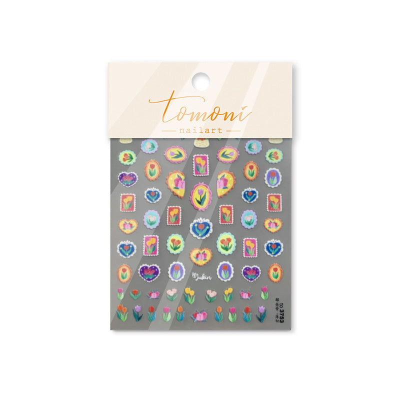 365nails: "Spring Garden Bunny" – nail art stickers