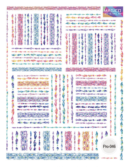 365nails: "Fleur aquarelle rose et violette" – Stickers nail art