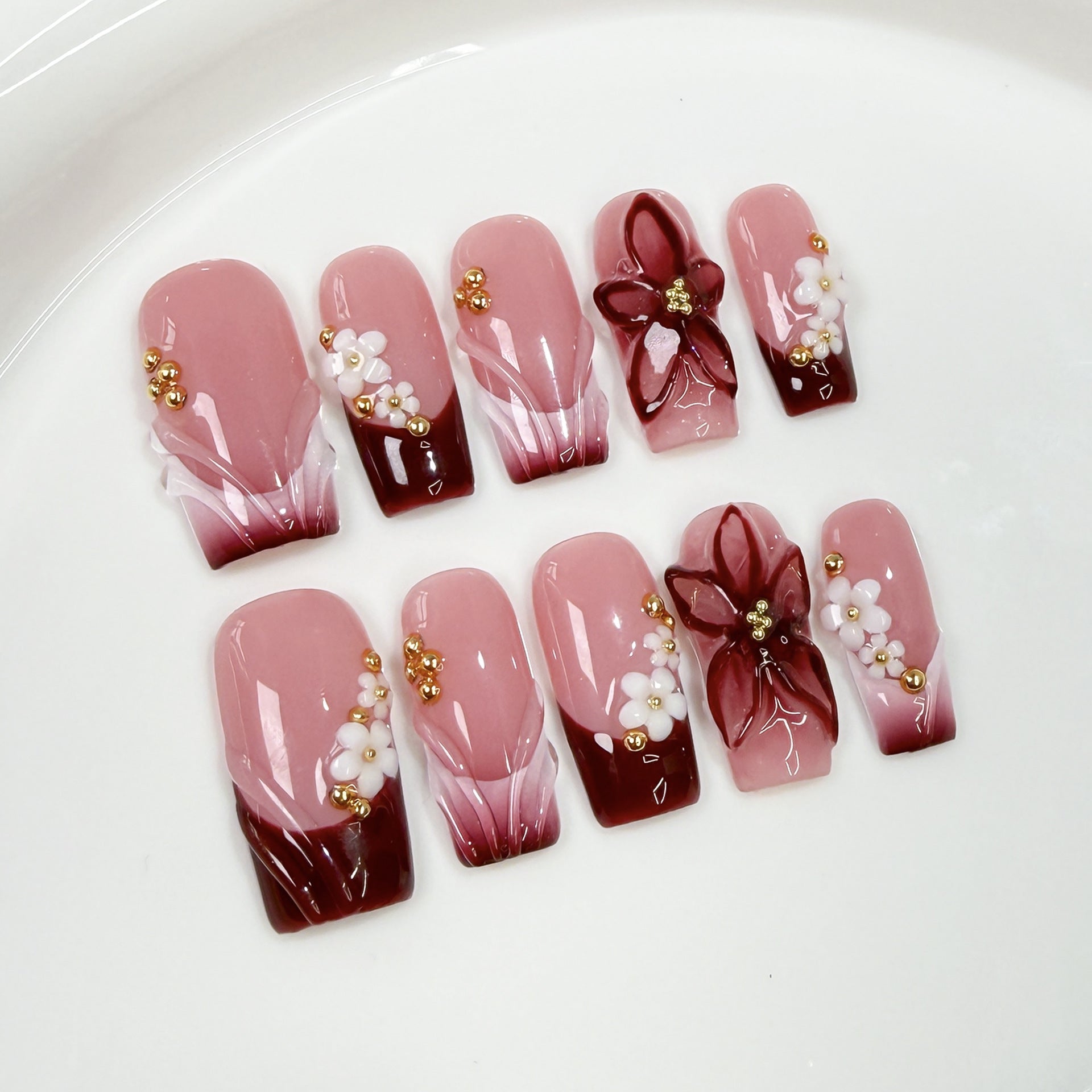 Cherry Dusk Series Press-On Nails