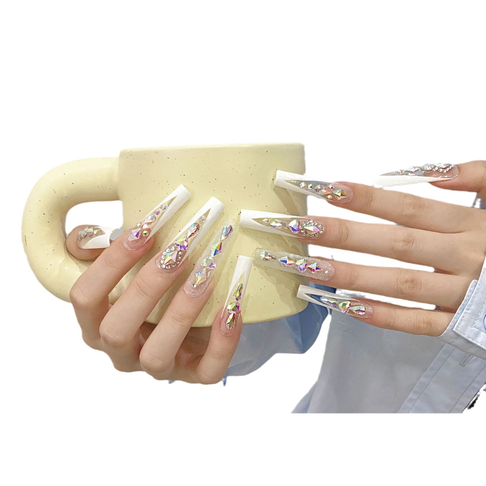 Pure handmade press on nails   nail art fake nails beauty | 365nails