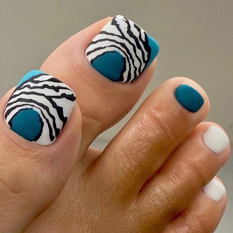 可穿戴趾甲貼 甲貼 可移除 美白 假趾甲 成品 批發｜365nails
