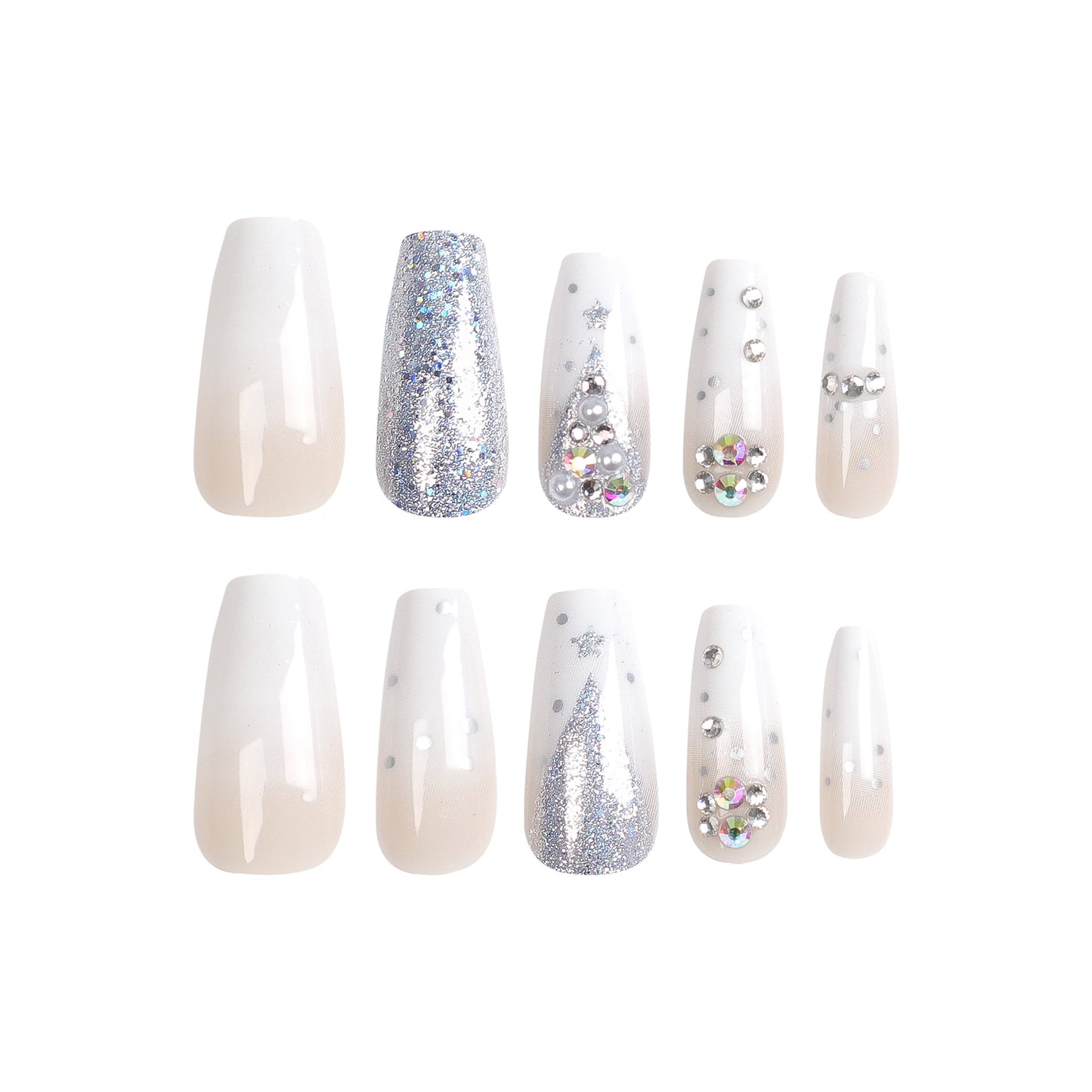 Short fake nail manicure wholesale  hot-selling Christmas nail piece finished product removable wearable nail 24 pieces wholesale｜365nails