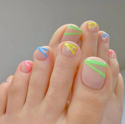 Wear nail manicure toenail patch wholesale collection toenail removable  fake nail false nails｜365nails
