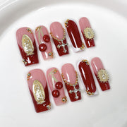 Crimson Devotion Series Press-On Nails