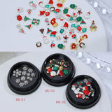 Christmas Nail Charms Mix – Festive 3D Santa & Snowflake Decorations (MOQ=3)