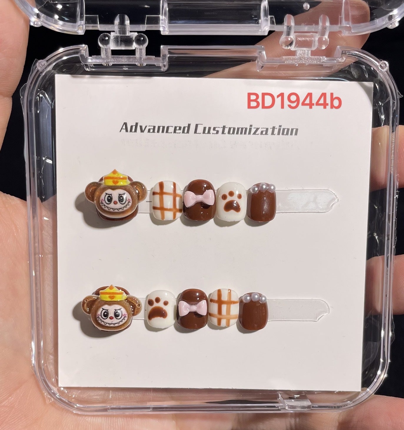 甜美卡通糖果兒童穿戴甲綜合套組