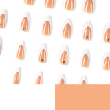Press on nails, French white edge rhinestone Press on nails wholesale nails patch finished fake nails nails nails｜365nails