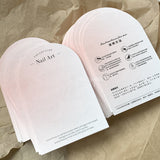 Pink Gradient Cotton Texture Nail Display Card – Elegant Press‑On Nail Packaging Background Card