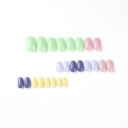 Press on nails finished product wholesale five-color solid color fresh ins wind Press on nails and nail finished product fake nail｜365nails