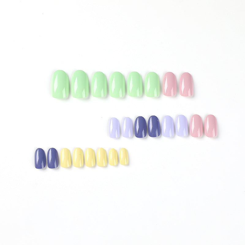 成品穿戴甲批發 五色純色清新INS風｜365nails