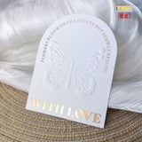 Embossed Gold Cotton Display Cards for Press On Nails (MOQ=50)