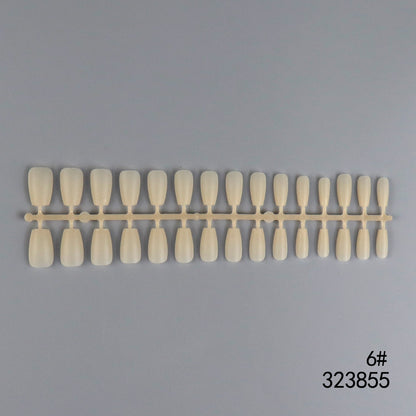 Nail Tips Solid color matte seamless press on nails patch 30 pieces strip multi-color full sticker short fake nail patch, wholesale
