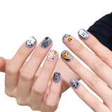 Spooky Midnight Ghost Pumpkin Halloween Cartoon Nail Art Set