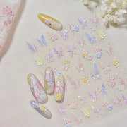 365nails: "Iridescent Butterfly & Rose" – nail art stickers