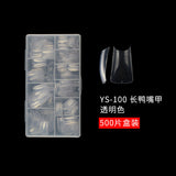 Drama Collection: "YS-100 Long Duck" – Long Duck Bill Nail Tips (500pcs Bag)