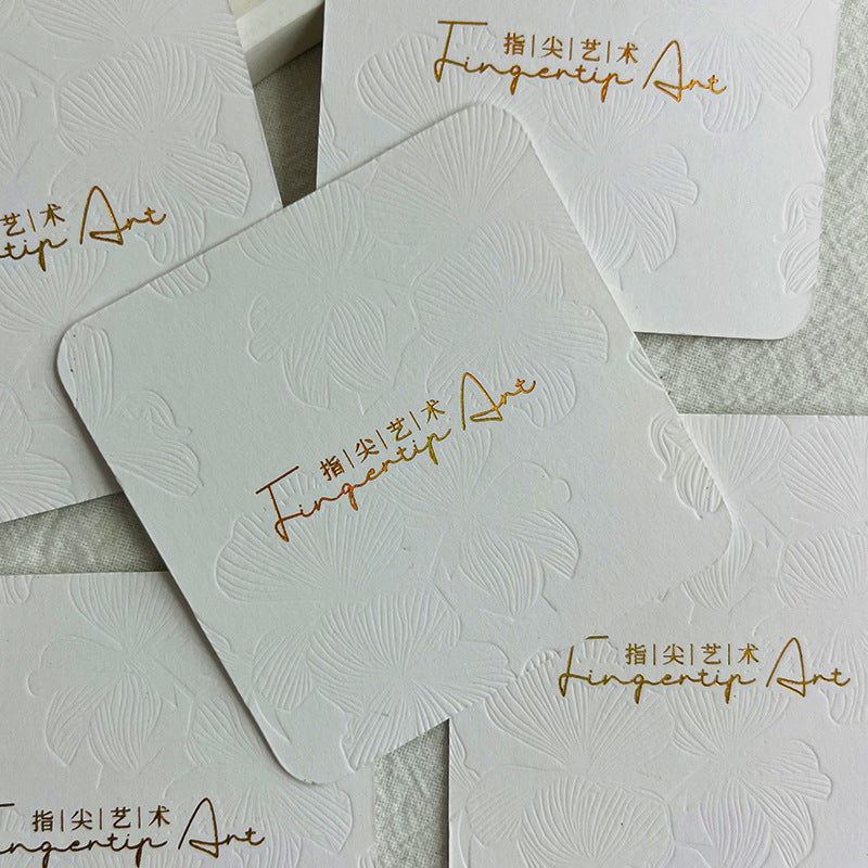 方形極簡展示卡，手工製，適用於穿戴甲 (MOQ=50)