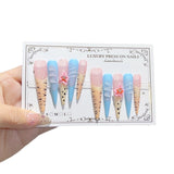 Leopard Floral Extra Long Stiletto Press On Nails