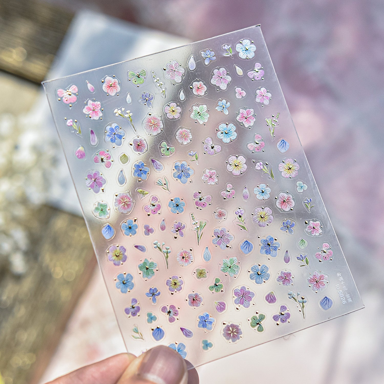 365nails: "Pétale aquarelle pastel" –Autocollants pour ongles