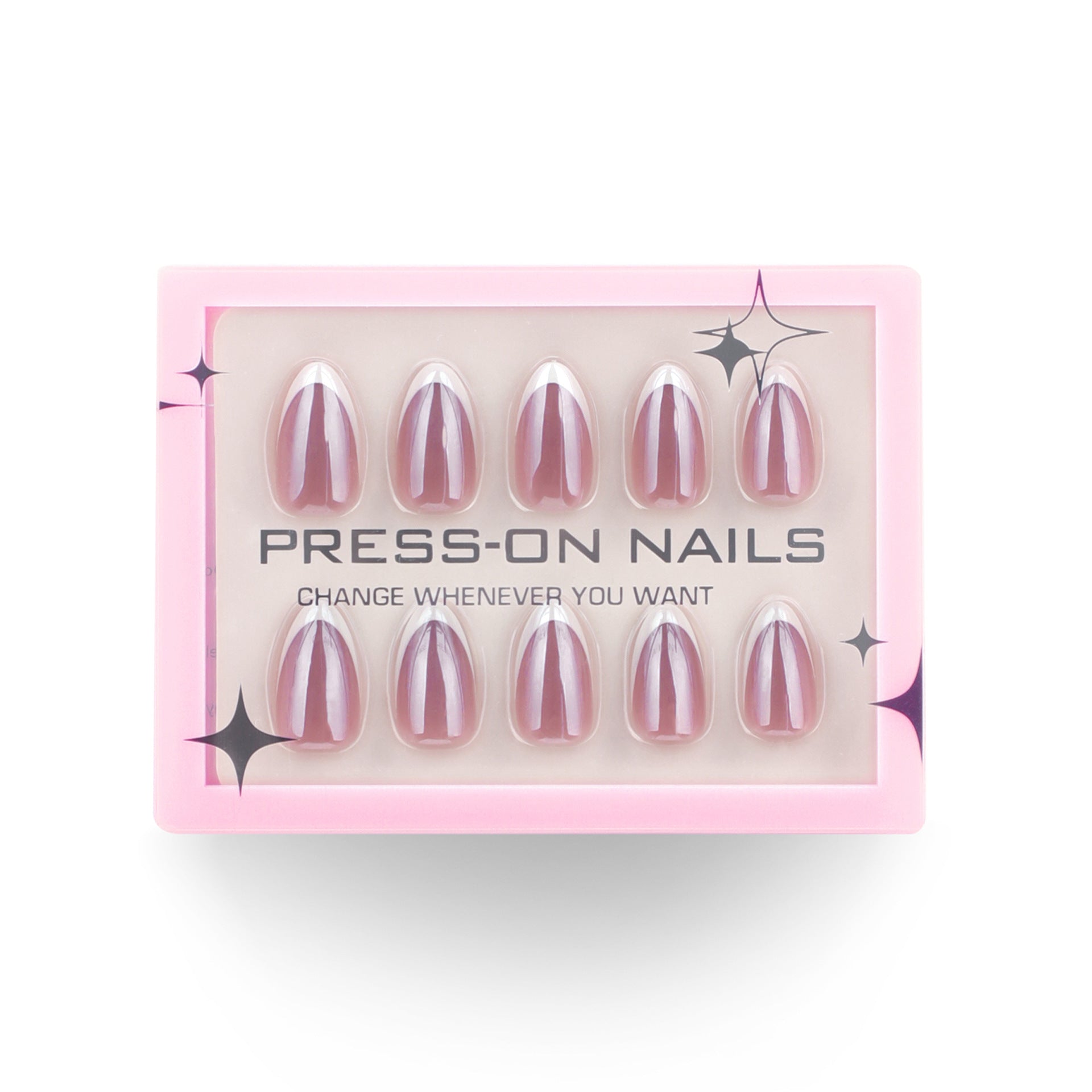 極簡法式白色塗層短款可重複使用穿戴甲批發｜365nails