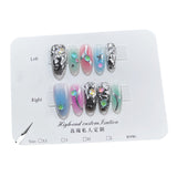 Autumn and winter new handmade worn nail sweet cool Spice girl contrasting color Handmade press on nails art finished patch  sticker｜365nails