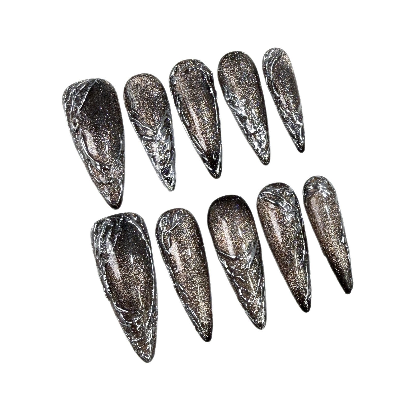 Midnight Armor Series Press-On Nails