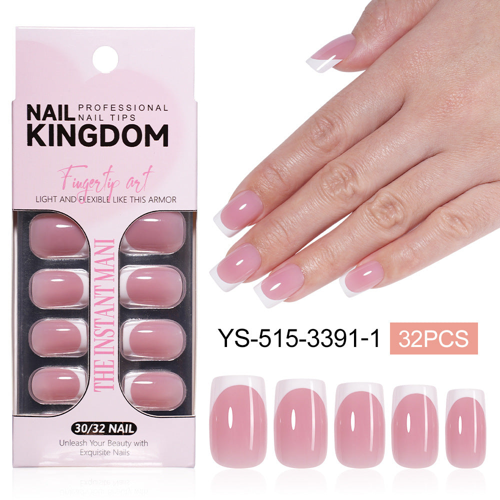 "Classic White French" - Timeless 32Pcs Press-On Nails Set