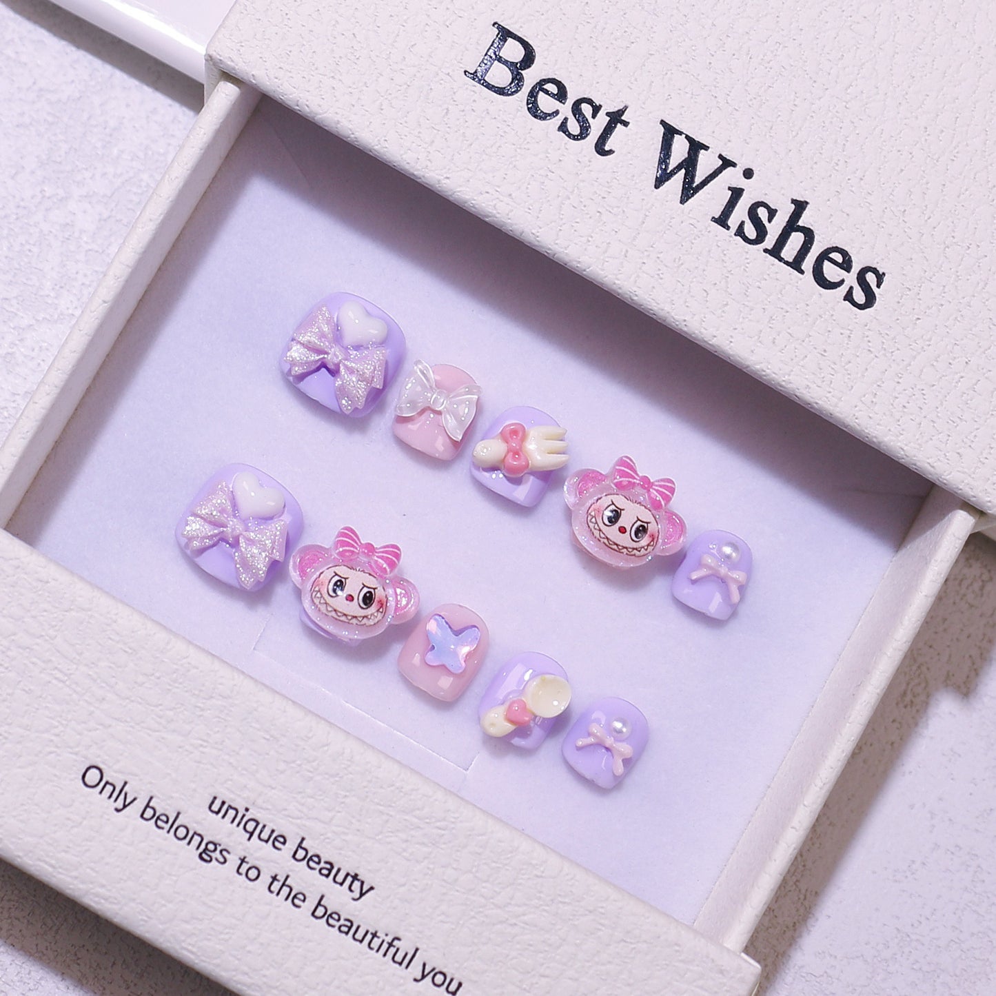 Children's special cute cartoon nail art 3-12 years old girls and children nail art film