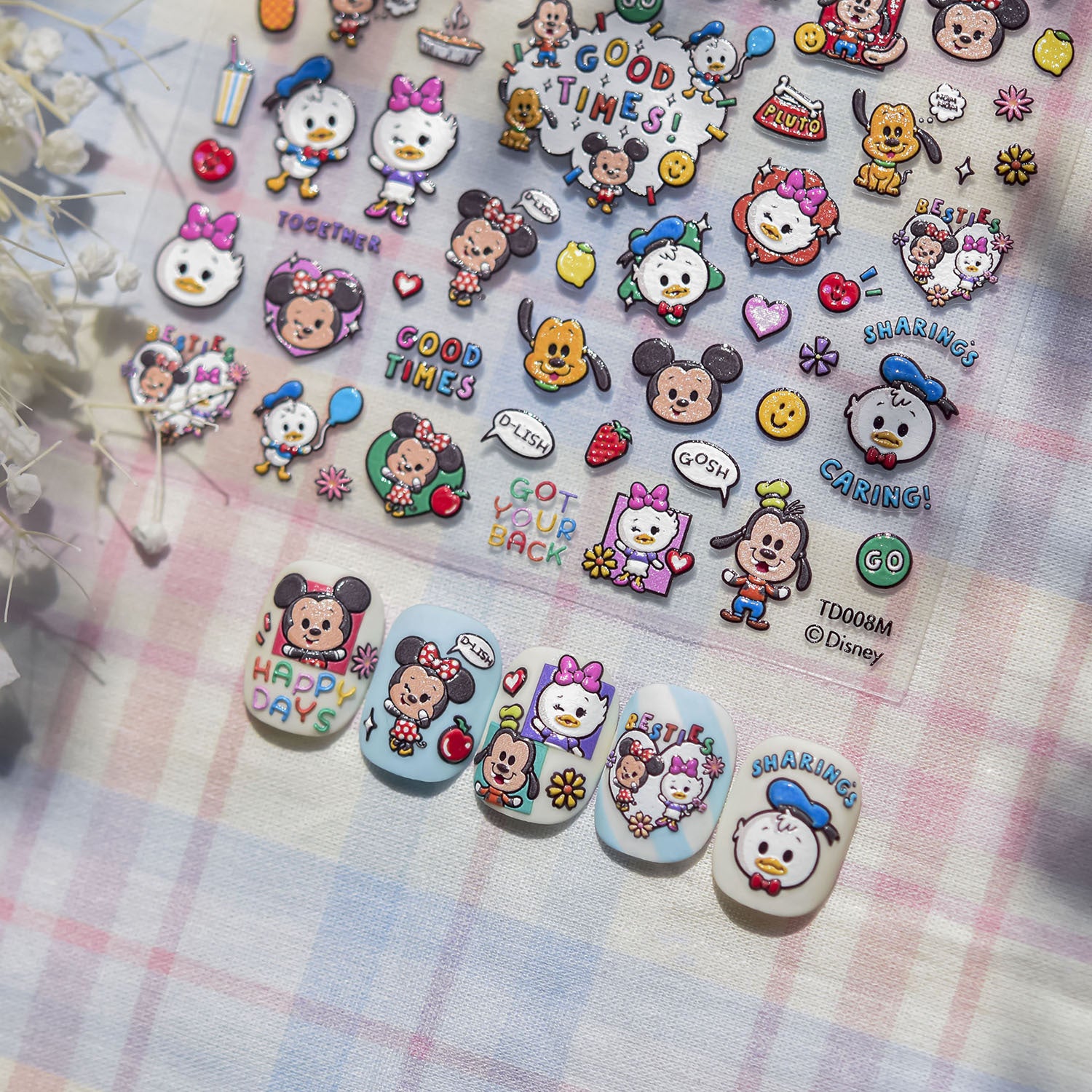 Personagem Chibi da Disney – Conjunto de Destaques Lúdicos em Relevo 5D