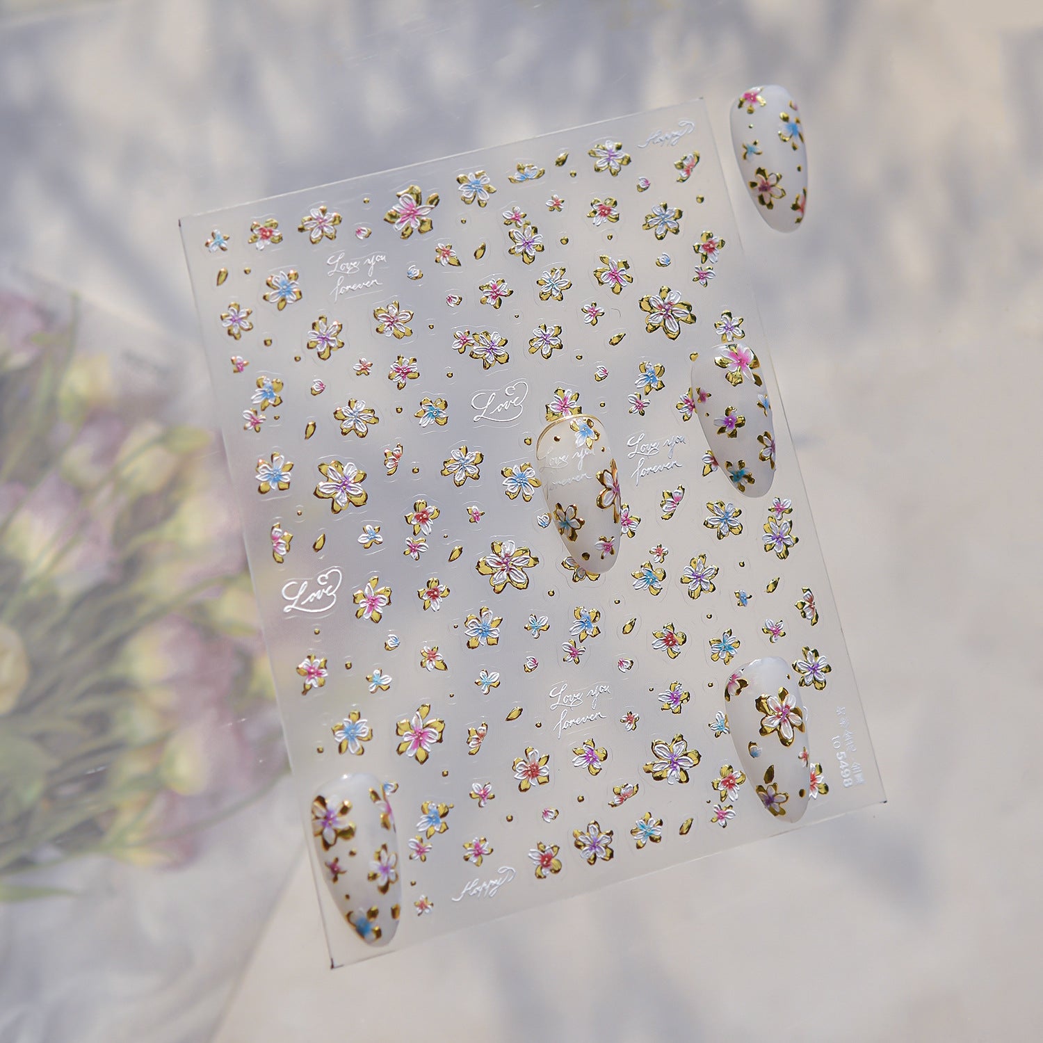 365nails: "Tiny Pastel Floral" – nail art stickers