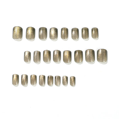 Wholesale , cat eye nail piece Finished product removable advanced press on nails｜365nails