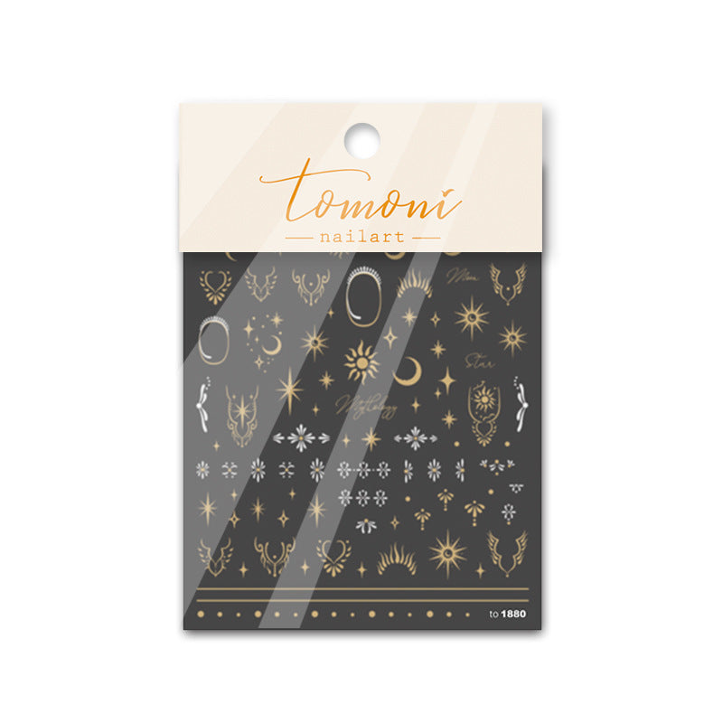 Vintage Celestial Starry Nail Art Set