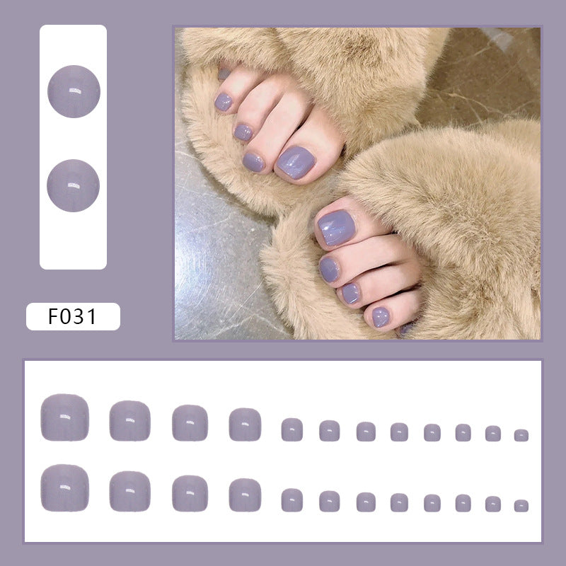 Unhas postiças com acabamento em unhas postiças Unhas postiças removíveis com acabamento em unhas postiças dos pés Unhas dos pés ｜365nails