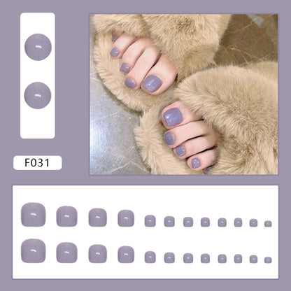 Unhas postiças com acabamento em unhas postiças Unhas postiças removíveis com acabamento em unhas postiças dos pés Unhas dos pés ｜365nails